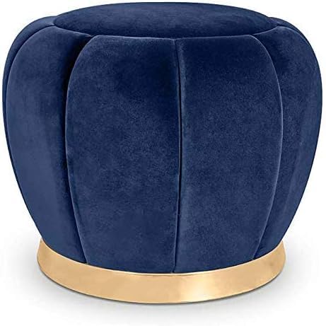 Tabouret Repose-Pieds Bleu Contre la Fatigue Assise 45 cm Chic