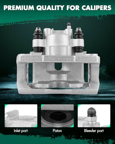 Image of SCITOO 18B4837A 18B4836A Rear Left & Right Disc Brake Calipers w /Bracket Fit For Dodge For Durango 2003,For Dodge For Ram 1500 Van 2003, Single Piston