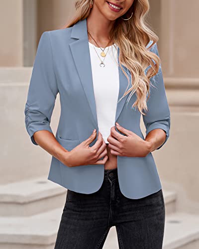 Image of LookbookStore 3 /4 Sleeve Blazers for Women Business Casual Fitted Jackets