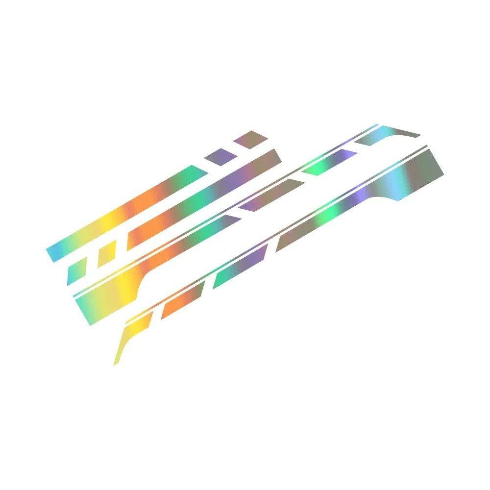 Dabhuoc Colorful Laser For Citroen Camper Minivan Car Door Side Waist Line Decals Auto Tuning Accessories(,Xs)