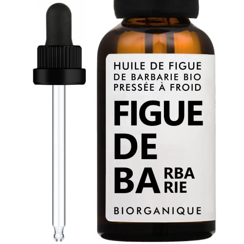 Huile de figue be barbarie | 100% BIO | 30 ml | 100% Pure, Naturelle, Pressée à froid & Bio | Soin Anti-âge, Peau, Cheveux, Corps