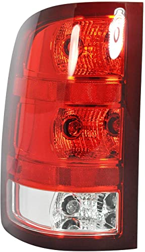 Dependable Direct Driver Side (Lh) Tail Light Assembly For 2007-2013 Gmc Sierra 1500 (Sl, Sle, Slt, Wt) - 2007-2010 Gmc Sierra 2500 Hd - Gm2800208 - Includes Bulb #TOP1