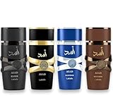Lattafa Asad Perfume Collection, Eau De Parfum, 100 ML, 4 Variants (Asad Elixir, Asad Original, Asad Zanzibar, Asad Bourbon), Black Pepper Citrus Vanilla Notes, Men