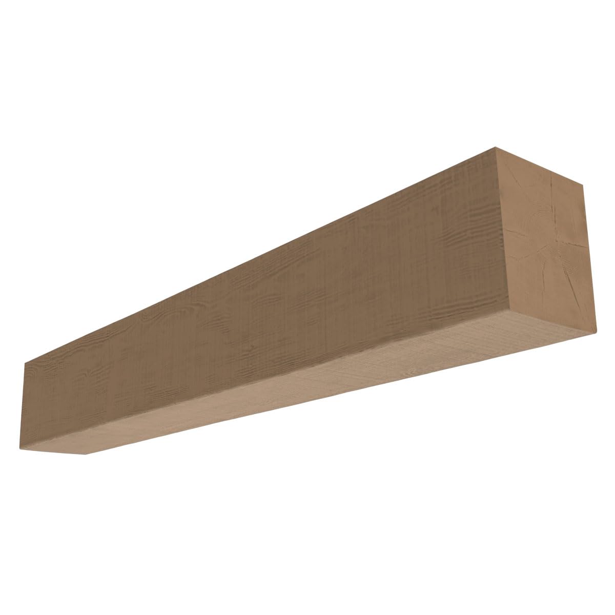 Photo 1 of Ekena Millwork Heritage Timber Faux Wood Fireplace Mantel, 5.5"H x 7.5"D x 90"W