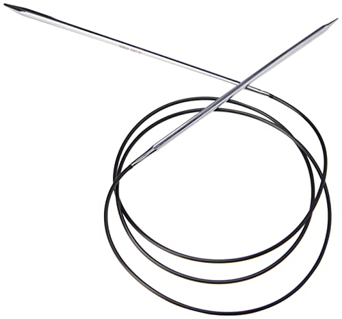 KnitPro Nova Cubics Fixed Circular Needles 40" (100cm), Silver, 3.50mm - Image 4