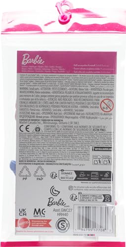 Barbie Doll Clothing: Pink Puff Sleeve Dress & Accessories