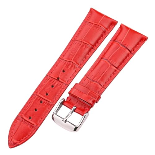 Correa de reloj de piel auténtica de cocodrilo NASUNJIA de 18mm a 22mm para hombre y mujer