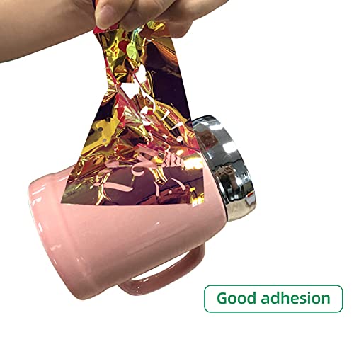 Jethrora Vinil adesivo holográfico artesanal 30,5 x 30,5 cm/12 x 12 polegadas 7 cores sortidas com 2