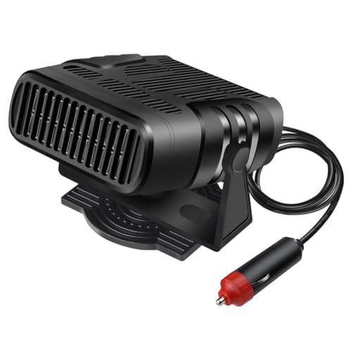 Pqahffowr 24 V 200 W Calefacción de coche portátil Desempañador automático Descongelador de parabrisas, rotación de 360 grados