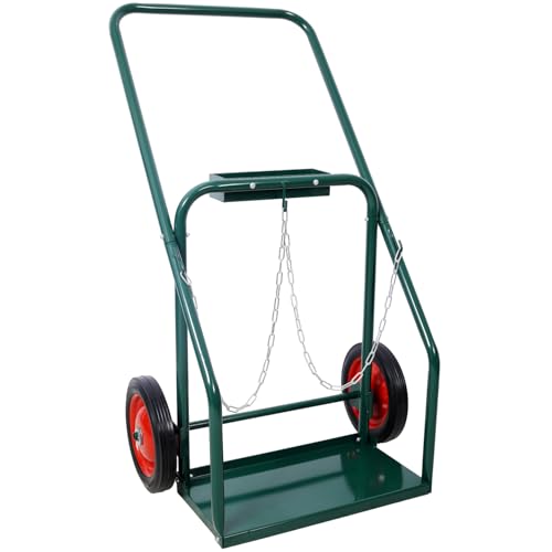 Carro para cilindros de soldadura con ruedas de goma 10 pulgadas miniatura 1