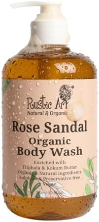 Rustic Art Rose Sandal Brightening Body Wash | 300ml