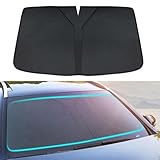 【Facile da installare e riporre】Facile da installare e piegare in pochi minuti, non sono necessarie modifiche, si adatta perfettamente e rimane in posizione senza cadere. Riponi il parasole per auto nella tasca della portiera, dietro il coprisedile.