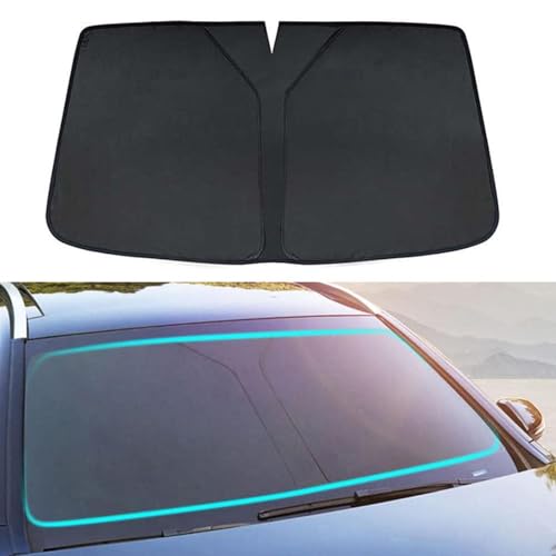 【Facile da installare e riporre】Facile da installare e piegare in pochi minuti, non sono necessarie modifiche, si adatta perfettamente e rimane in posizione senza cadere. Riponi il parasole per auto nella tasca della portiera, dietro il coprisedile.