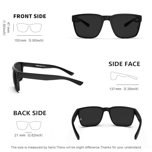 Image of MAXJULI XL Z87 Sunglasses for Big Wide Heads Men TR90 Ultralight UV400 Protection Sun Glasses Z8244
