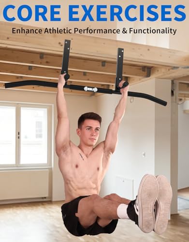Joist Mounted Pull Up Bar, Ceiling Mount Chin Up Bar for Home Gym, Beam, Rafter, Easy installation, 42" Wide Bar - Image 5