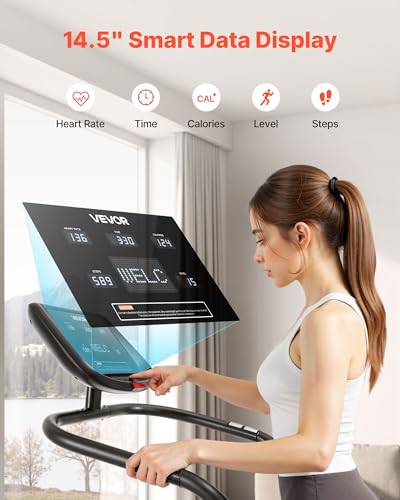 Image of VEVOR Stair Stepper Machine, LED Screen Continuous Climbing Machines, Max Load 330 Lbs Stepping Climber for Home, 15 Speed Levels 28-168 Steps /Minute Stepmill Exercise for Cardio Lower Body