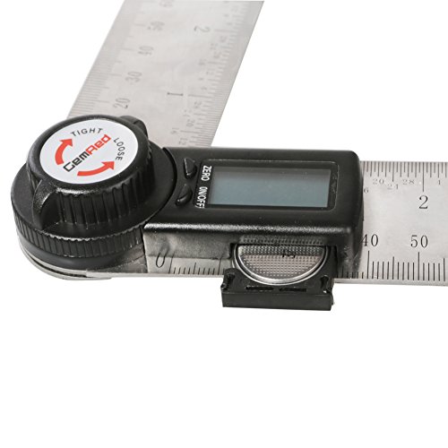 GemRed 82305 Stainless Steel Digital Protractor (300mm) - Thumbnail 4