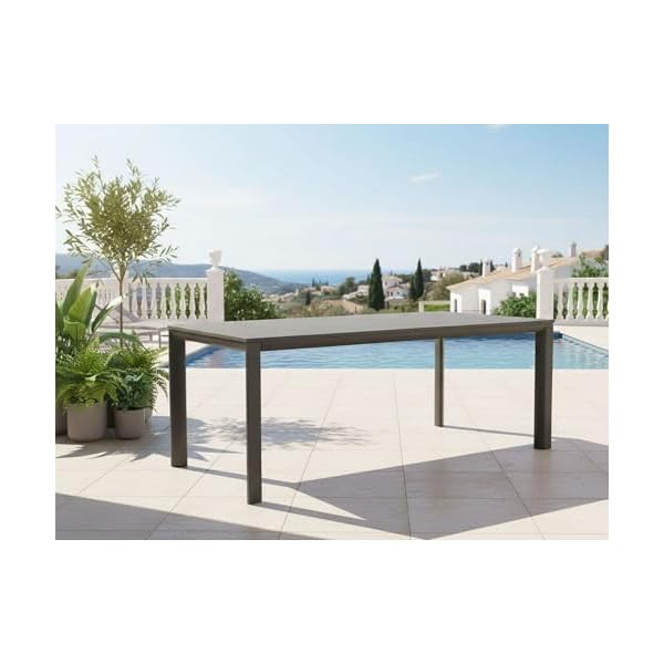 Gartentisch Murcia Negro Keramik
