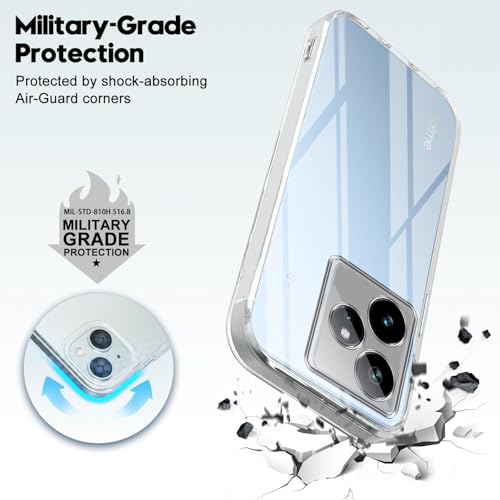 Image of Jkobi Realme GT 7 (Clear Shockproof Case with Camera Protection | Soft and Flexible | Transparent)