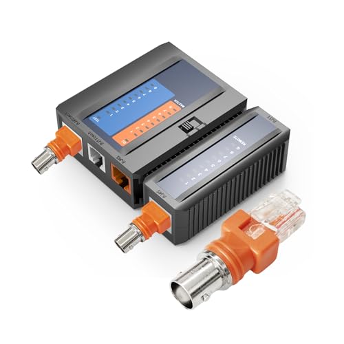 4 adaptadores BNC hembra a RJ45 para red miniatura 6