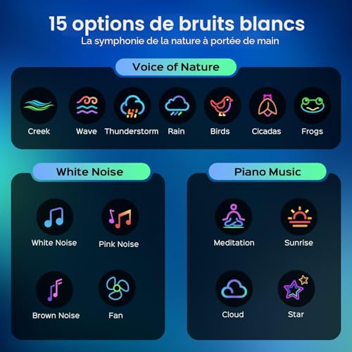 Veilleuse décorative de chambre pour enfants de 9, 10, 11 ans, cadeaux pour filles, adolescents, garçons, projecteur d'étoiles, lumières LED pour décoration de chambre à coucher, accessoires de – vue 8