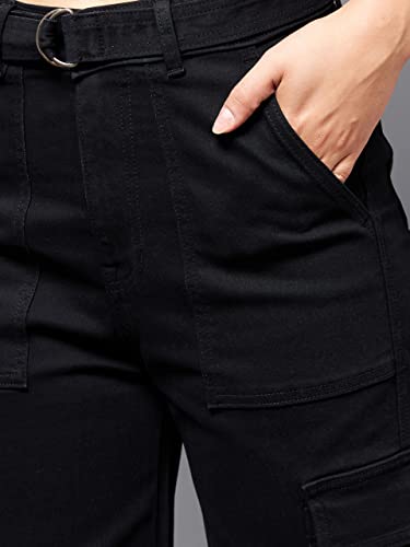 Image of Miss Chase Women's Wide-Leg High-Rise Regular-Length Stretchable Shaping Denim Jeans