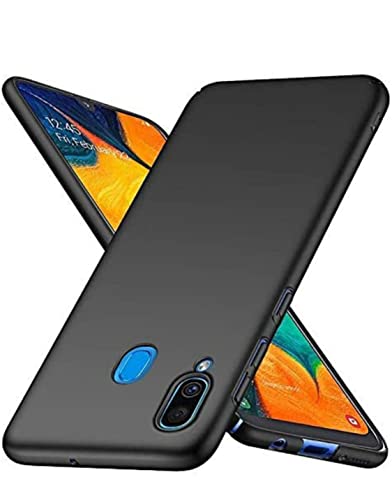 Image of Mobile Back Cover Case for Samsung Galaxy A30, SM-A305F /DS (Silicone Case|CameraProtection|Black SC1510)
