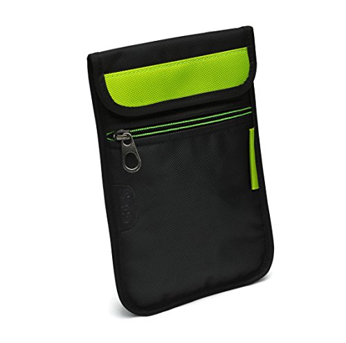 Image of Saco Soft Durable Pouch for HP Slate 7 Voice Tab - Green Sleeve case Cross Body Tablet Carrying Case Bag
