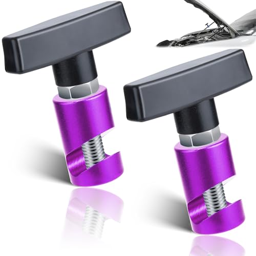 Image of ecocstm 2 PCS Car Hood Prop Struts Clamp, Hood Strut Clamp, Car Hood Holder