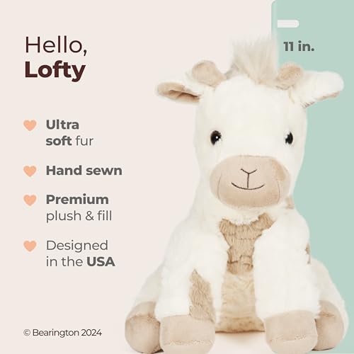Bearington Collection Lofty 11-Inch Plush Giraffe Stuffed Animal - Stuffed Giraffe