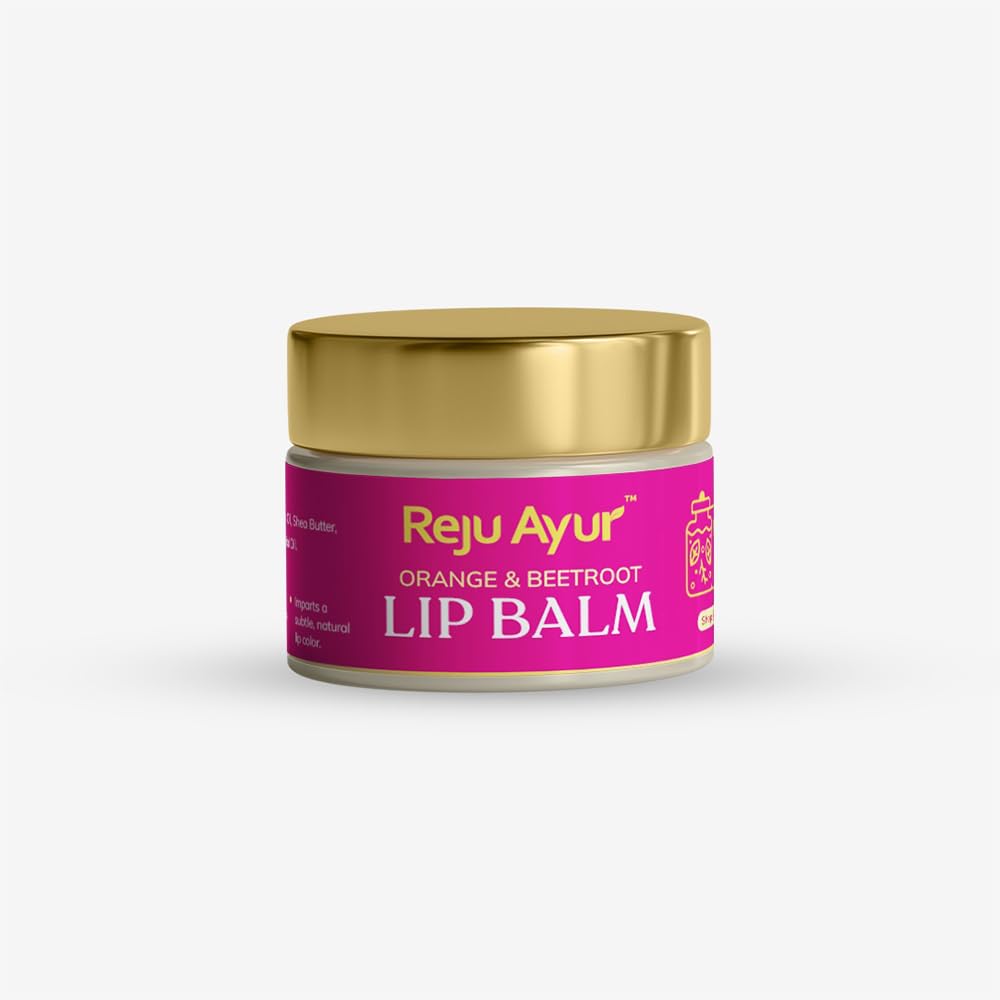 REJU AYUR Lip Balm with Orange & Beetroot|All Natural Moisturizing - Handmade With Pure Organic (8G) PACK of 1-picture-53