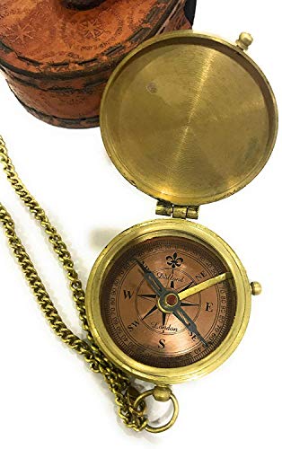 Brújula de bolsillo personalizada de latón miniatura 3