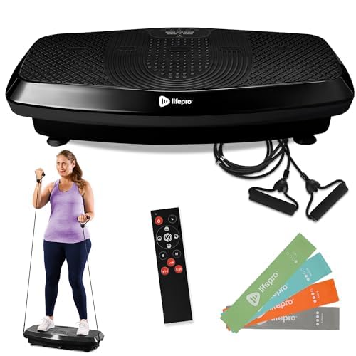 LifePro Hovert 3D Vibration Plate - Dual Motor, 400W, Black