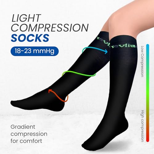 Image of Compression Socks (Light compression) with Gradient compression for comfort, 1 Pair compression socks