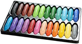 OUCRIY 12/24 Colors Crayons for Kids Washable Peanut Chalks Safty Colourful Wax Pencils Art Set Graffiti Painting Crayon