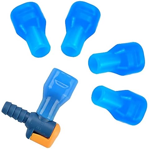 Skystuff Replacement Bite Valve and 5Pcs Silicone Mouthpiece for Outdoor Backpack Hydration Bladder Reservoir Cover