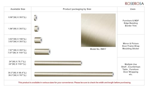 Papel pintado de PVC para encimeras vinilo autoadhesivo efecto metal RM17 7