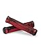 25Nine Ronin Grip Without Flange - Flangeless BMX Bike and Scooter Handlebar Grips with End Plugs (Red Black Mix)