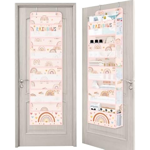 Clastyle Boho Rainbow Over Door Organiser Cover