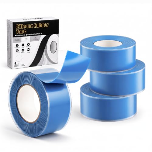 Self Amalgamating Tape Self Fusing Silicone Rubber 1 In x 10 Ft 4 Rolls