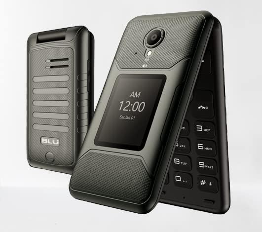 BLU Tank Flip T0100U | 2.8" Display| 2022| GSM Unlocked | 4G LTE Flip Phone (Bronze)