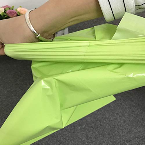 Buste Spedizione 50pcs Green Courier Bag Express Busta Busta di stoccaggio Borse Mail Bag Spedizione Mailing Sacchetti autoadesivi Guarnizione in plastica Packaging Sacchetto Buste Spedizione Plastica