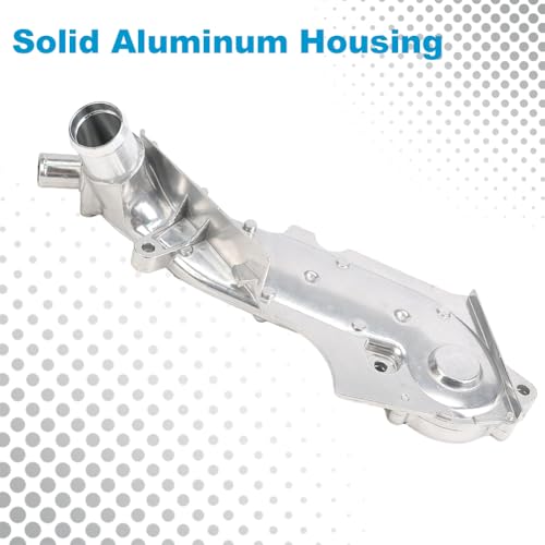 Image of 078121121K Coolant Thermostat Housing Compatible with 1998-2001 Audi A6 | Compatible with 2001-2005 Allroad Quattro, 2001-2005 Volkswagen Passat GL GLS GLX V6 Upgraded Aluminium Housing