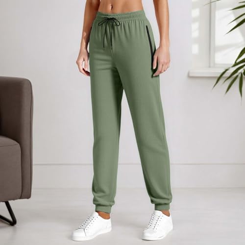 Image of Women's Active Stretch Pants Quick Dry Breathable Athletic Casual Comfy Fit Hiking Pant with Zipper Pockets