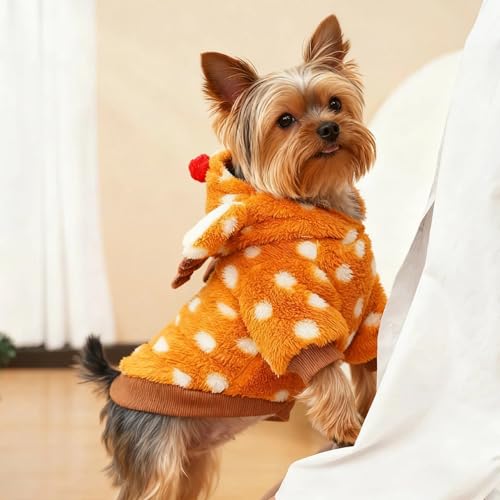 Disfraz de Reno navideño para perros pequeños y medianos, talla S miniatura 2