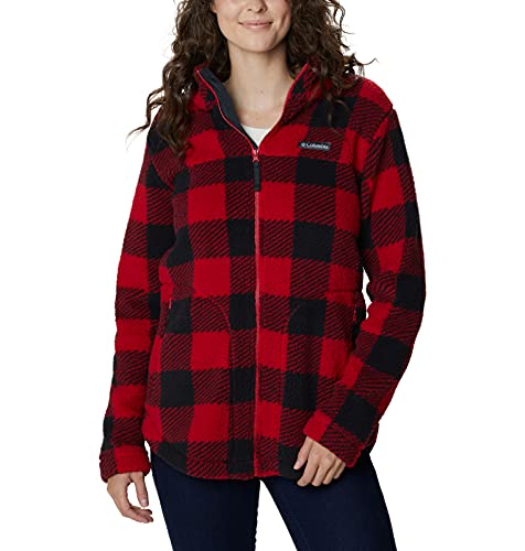 Veste Polaire Columbia Rouge Fermeture éclair Taille M Femme - Occasion Très Bon état