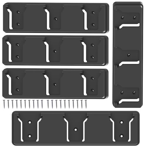 Battery Holder for Milwaukee 18 18V Battery, Mount 3 Slot Bulk Battery Garage Tool, Battery Holder for Milwaukee for Work Van, Shelf, Toolbox