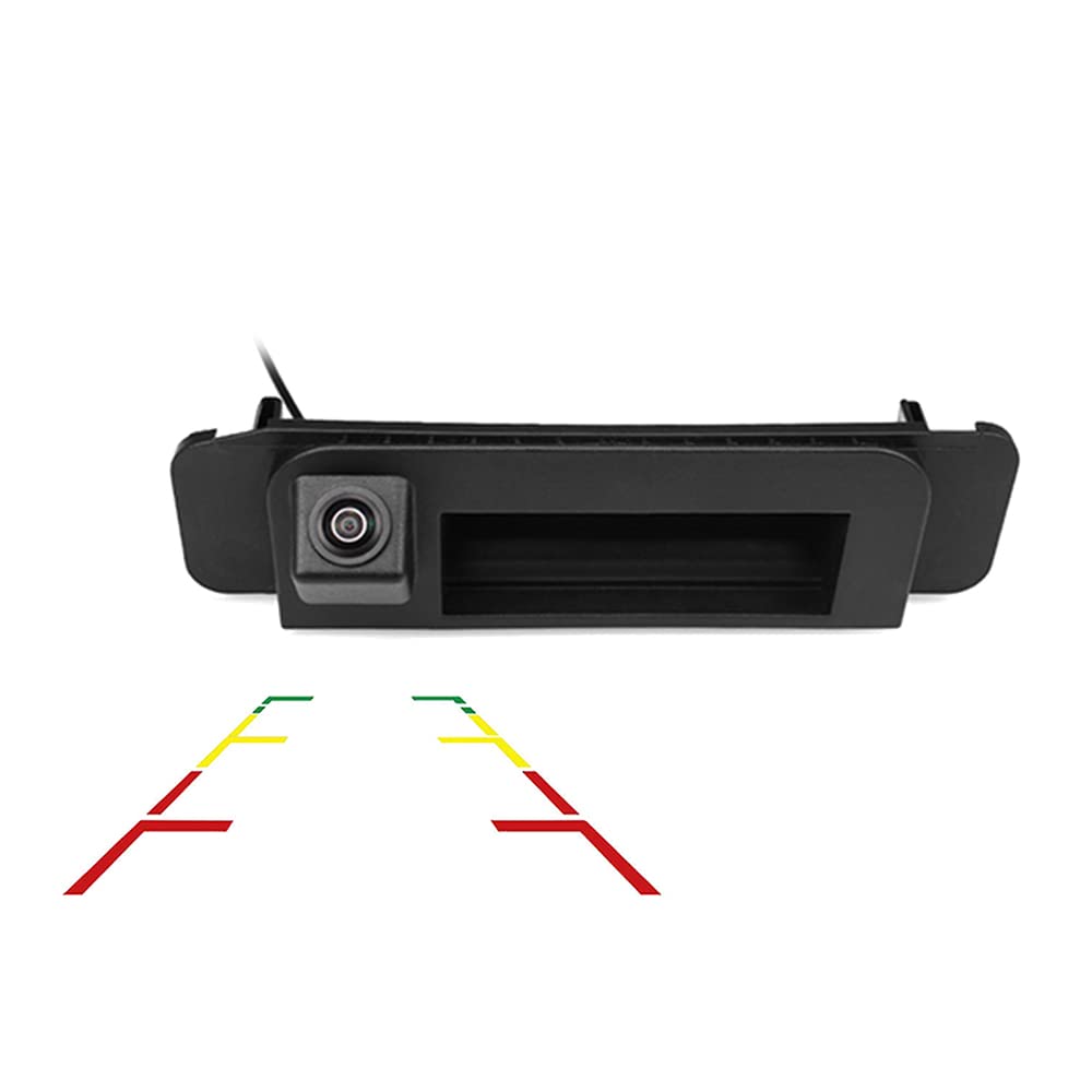 Vlicevrn CCD Car Rear View Camera Trunk Handle with Fish Eye Lens Night Vision Backup Parking Camera Waterproof IP68 Vehicle Camera for Mercedes Benz