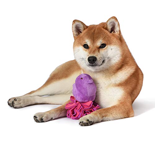 Peeps For Pets Plush Chick Fleece Bottom Dog Toy In Purple And Pink Purple Peeps Chick Dog Toys, Small Plush Dog Toys With Squeaker Soft And Squeaky Dog Toy For Pets #TOP2