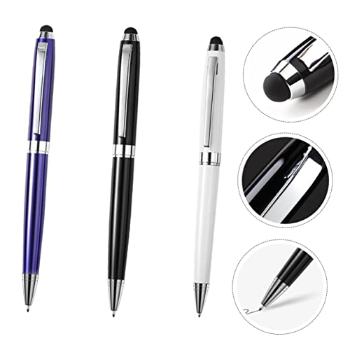 Pack de 3 bolígrafos ópticos capacitivos de metal para pantallas táctiles de tabletas y móviles 7